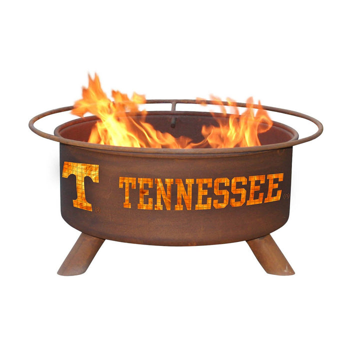 Patina Products F230 Tennessee Steel Outdoor Fire Pit - 24 x 24 x 11 in. - Natural Rust Patina Finish