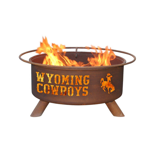 Patina Products F236 Wyoming Steel Outdoor Fire Pit - 24 x 24 x 11 in. - Natural Rust Patina Finish