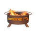 Patina Products F238 Southern Mississippi Steel Outdoor Fire Pit - 24 x 24 x 11 in. - Natural Rust Patina Finish