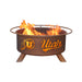 Patina Products F243 Utah Steel Outdoor Fire Pit - 24 x 24 x 11 in. - Natural Rust Patina Finish