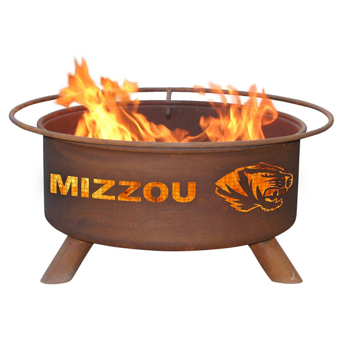 Patina Products F409 Missouri Steel Outdoor Fire Pit - 24 x 24 x 11 in. - Natural Rust Patina Finish