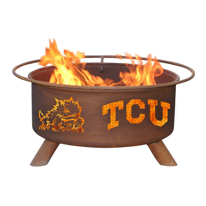 Patina Products F428 TCU Steel Outdoor Fire Pit - 24 x 24 x 11 in. - Natural Rust Patina Finish