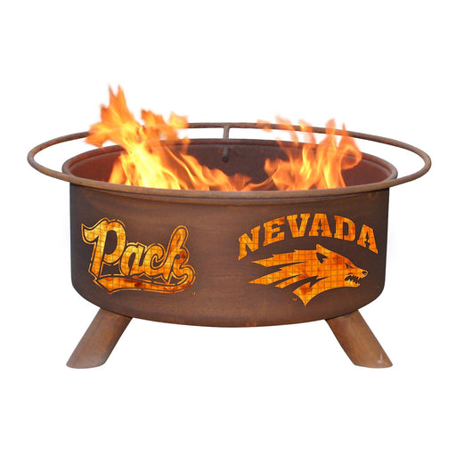 Patina Products F464 Nevada Steel Outdoor Fire Pit - 24 x 24 x 11 in. - Natural Rust Patina Finish