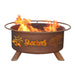 Patina Products F475 Wichita State Steel Outdoor Fire Pit - 24 x 24 x 11 in. - Natural Rust Patina Finish