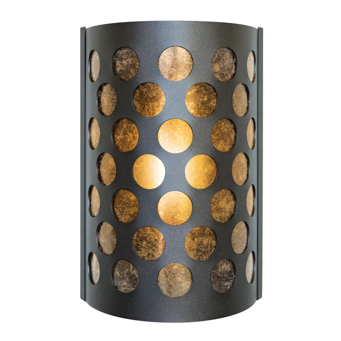 PD Metals RAB018SL Round-A-Bout Interior Skyline Series Wall Sconce 4 x 8 x 12 in. Midnight Metallic Color