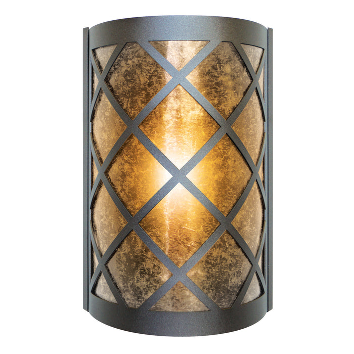 PD Metals SHK018SL Shaker Interior Skyline Series Wall Sconce 4 x 8 x 12 in. Midnight Metallic Color