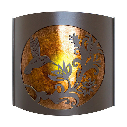 PD Metals HBS09FR Hummingbird Interior Right Facing Large Wildlife Series Wall Sconce 4.5 x 14 x 12 in. Cappuccino Color