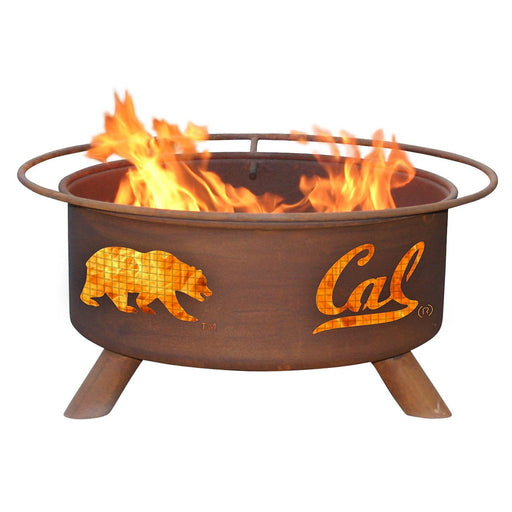 Patina Products F210 Cal Steel Outdoor Fire Pit - 24 x 24 x 11 in. - Natural Rust Patina Finish