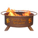 Patina Products F211 Florida State Steel Outdoor Fire Pit - 24 x 24 x 11 in. - Natural Rust Patina Finish