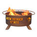 Patina Products F426 New Mexico State Steel Outdoor Fire Pit - 24 x 24 x 11 in. - Natural Rust Patina Finish