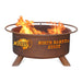 Patina Products F460 North Dakota State Steel Outdoor Fire Pit - 24 x 24 x 11 in. - Natural Rust Patina Finish