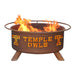 Patina Products F473 Temple Steel Outdoor Fire Pit - 24 x 24 x 11 in. - Natural Rust Patina Finish