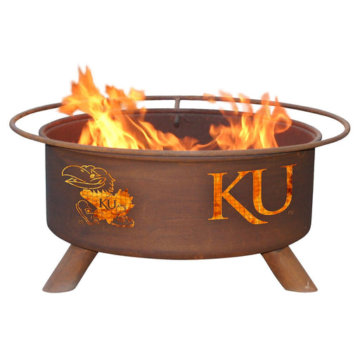 Patina Products F239 Kansas Steel Outdoor Fire Pit - 24 x 24 x 11 in. - Natural Rust Patina Finish