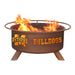 Patina Products F246 Mississippi State Steel Outdoor Fire Pit - 24 x 24 x 11 in. - Natural Rust Patina Finish