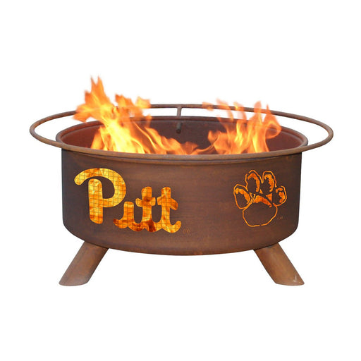 Patina Products F228 Pittsburgh Steel Outdoor Fire Pit - 24 x 24 x 11 in. - Natural Rust Patina Finish