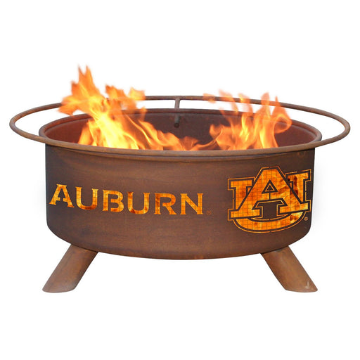 Patina Products F405 Auburn Steel Outdoor Fire Pit - 24 x 24 x 11 in. - Natural Rust Patina Finish