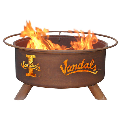 Patina Products F408 Idaho Steel Outdoor Fire Pit - 24 x 24 x 11 in. - Natural Rust Patina Finish