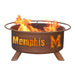 Patina Products F470 University of Memphis Steel Outdoor Fire Pit - 24 x 24 x 11 in. - Natural Rust Patina Finish