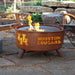 Patina Products F432 Houston Steel Outdoor Fire Pit - 24 x 24 x 11 in. - Natural Rust Patina Finish