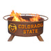 Patina Products F469 Colorado State Steel Outdoor Fire Pit - 24 x 24 x 11 in. - Natural Rust Patina Finish