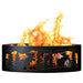 PD Metals MFR00437 Moose Unpainted 12 in. Tall 37 in. Diameter Outdoor Fire Ring - 37 x 37 x 12 in. - Unpainted Metal Gray