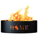 PD Metals HME01737 Home Unpainted 12 in. Tall 37 in. Diameter Outdoor Fire Ring - 37 x 37 x 12 in. - Unpainted Metal Gray