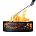 PD Metals FH01248-FP Fishing Hole Unpainted 12 in. Tall 48 in. Diameter Outdoor Fire Ring with Fire Poker - 48 x 48 x 12 in. - Unpainted Metal Gray