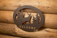 PD Metals WTWS09 Whitetail Wildlife Welcome Sign - 0.5 x 16.25 x 20.5 in. - Cappuccino Color