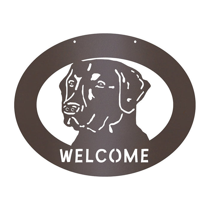 PD Metals MBFWS09 Man's Best Friend Wildlife Welcome Sign - 0.5 x 16.25 x 20.5 in. - Cappuccino Color