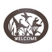 PD Metals FDWS09 Flying Duck Wildlife Welcome Sign - 0.5 x 16.25 x 20.5 in. - Cappuccino Color