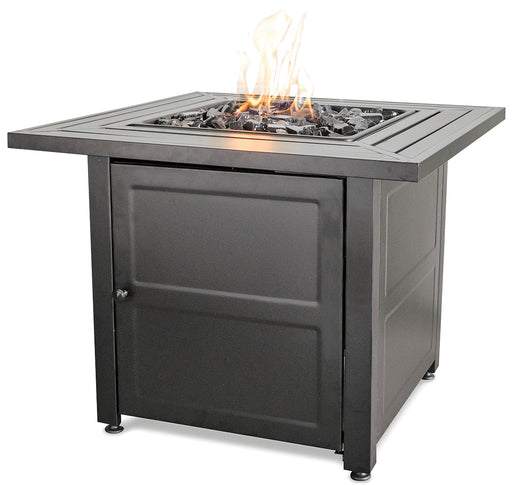 Endless Summer GAD1423M LP Gas Outdoor Fire Pit with 30-in Steel Mantel - 30 x 30 x 24.02 in. - Black Color