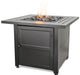 Endless Summer GAD1423M LP Gas Outdoor Fire Pit with 30-in Steel Mantel - 30 x 30 x 24.02 in. - Black Color