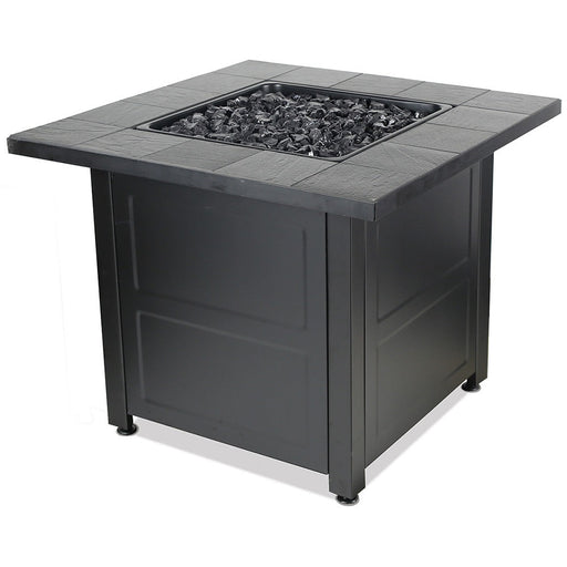 Endless Summer GAD1499M LP Gas Outdoor Fire Table with Stamped Tile Design - 30 x 30 x 24.21 in. - Black Color