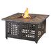 Endless Summer GAD15286G The Elizabeth LP Gas Outdoor Fire Pit with 42-in Slate Tile Mantel - 41.34 x 41.34 x 22.44 in. - Black Color