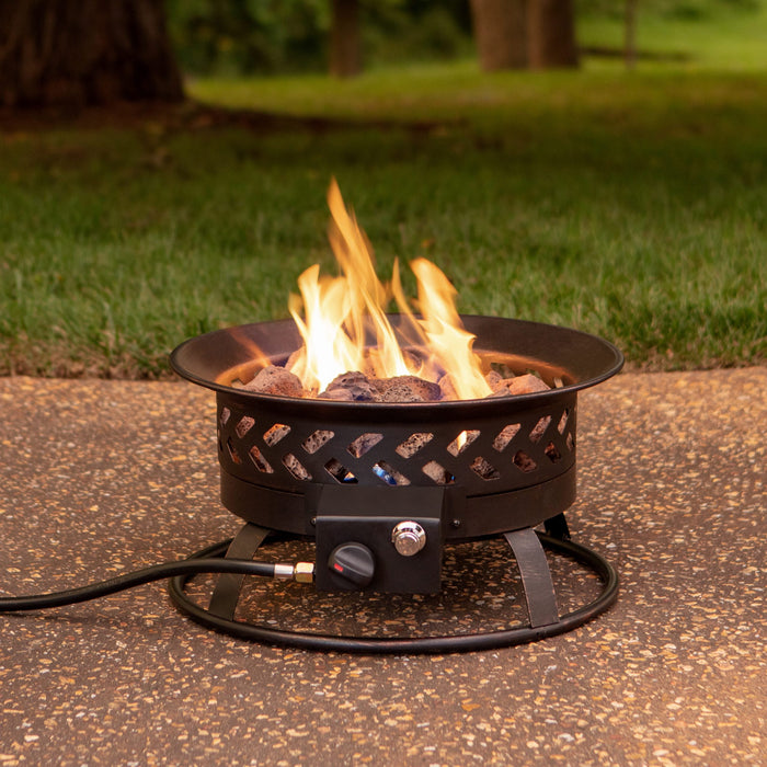 Endless Summer GAD16601ES 18.5 Inch Portable Outdoor Fire Pit - 18.5 x 18.5 x 15.5 in. - Brown Color