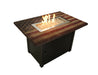 Endless Summer GAD17108ES The Americana Rectangular LP Gas Outdoor Fire Pit - 40 x 28 x 24.8 in. - Black Color