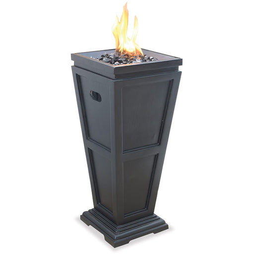 Endless Summer GLT1332SP 28" LP Gas Outdoor Fire Column - 11.81 x 11.81 x 27.95 in. - Black Color