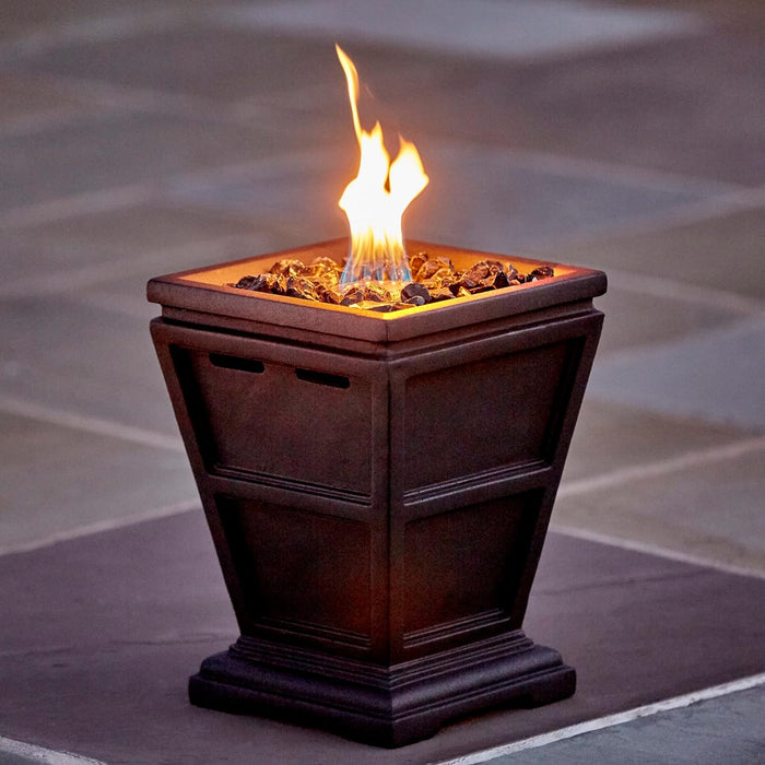 Endless Summer GLT1343SP 15" LP Gas Outdoor Fire Column - 11.02 x 11.02 x 14.96 in. - Black Color