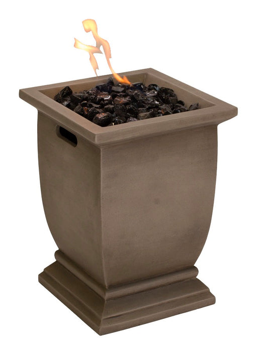 Endless Summer GLT1355SP 15" LP Gas Outdoor Fire Column - 11.02 x 11.02 x 14.96 in. - Brown Color