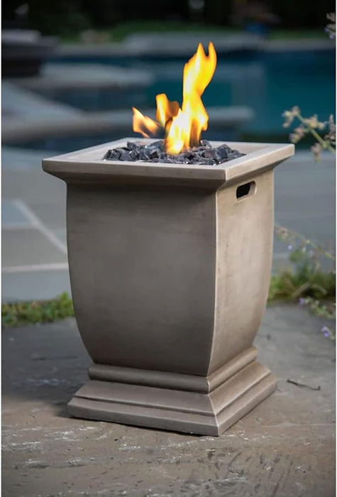 Endless Summer GLT1355SP 15" LP Gas Outdoor Fire Column - 11.02 x 11.02 x 14.96 in. - Brown Color