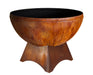 Ohio Flame OF41ABFC_SB 41" Fire Chalice Artisan Fire Bowl with Standard Base - 41 x 41 x 24 in. - Patina Finish