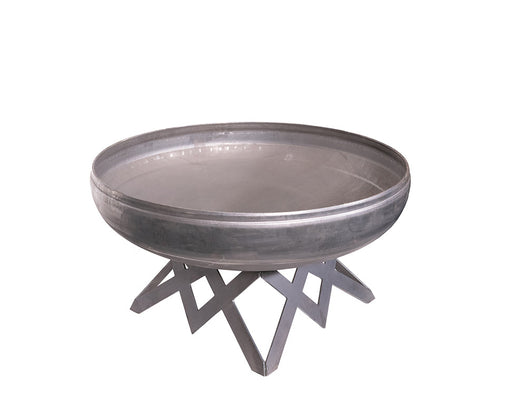 Ohio Flame OF24LTY_AB 24" Liberty Fire Pit with Angular Base - 24 x 24 x 16 in. - Natural Steel Finish