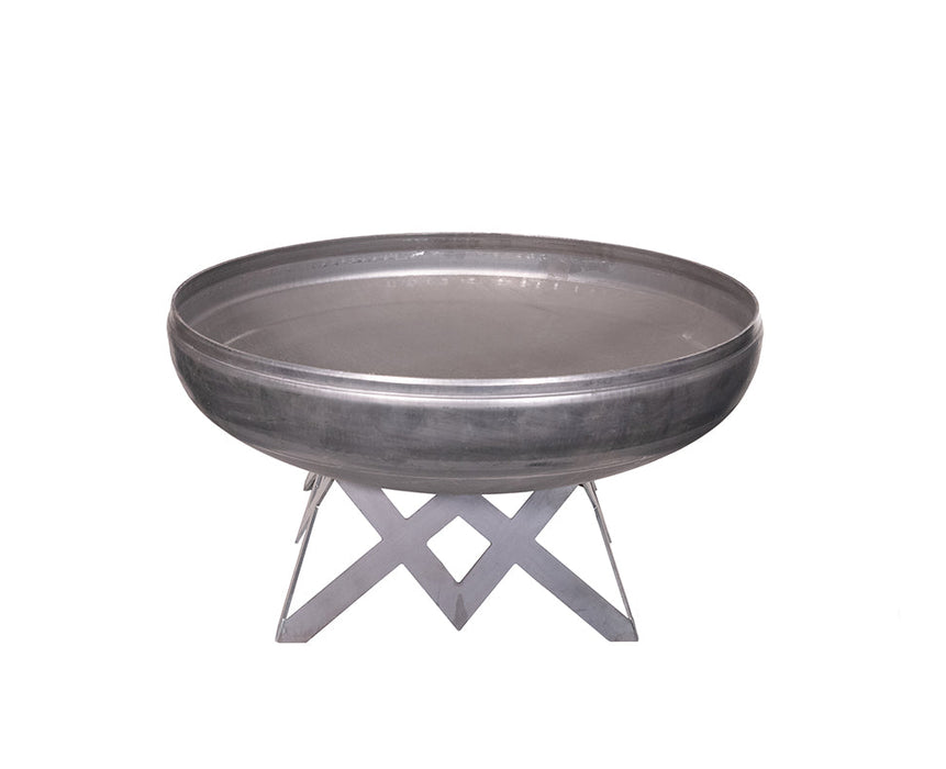 Ohio Flame OF30LTY_AB 30" Liberty Fire Pit with Angular Base - 30 x 30 x 16 in. - Natural Steel Finish