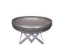 Ohio Flame OF24LTY_AB 24" Liberty Fire Pit with Angular Base - 24 x 24 x 16 in. - Natural Steel Finish