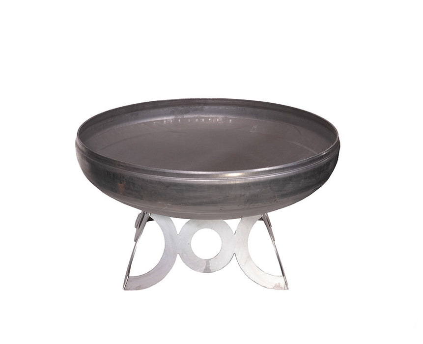 Ohio Flame OF36LTY_CR 36" Liberty Fire Pit with Circular Base - 36 x 36 x 20 in. - Natural Steel Finish