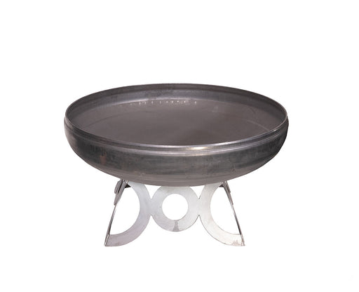 Ohio Flame OF48LTY_CR 48" Liberty Fire Pit with Circular Base - 48 x 48 x 24 in. - Natural Steel Finish