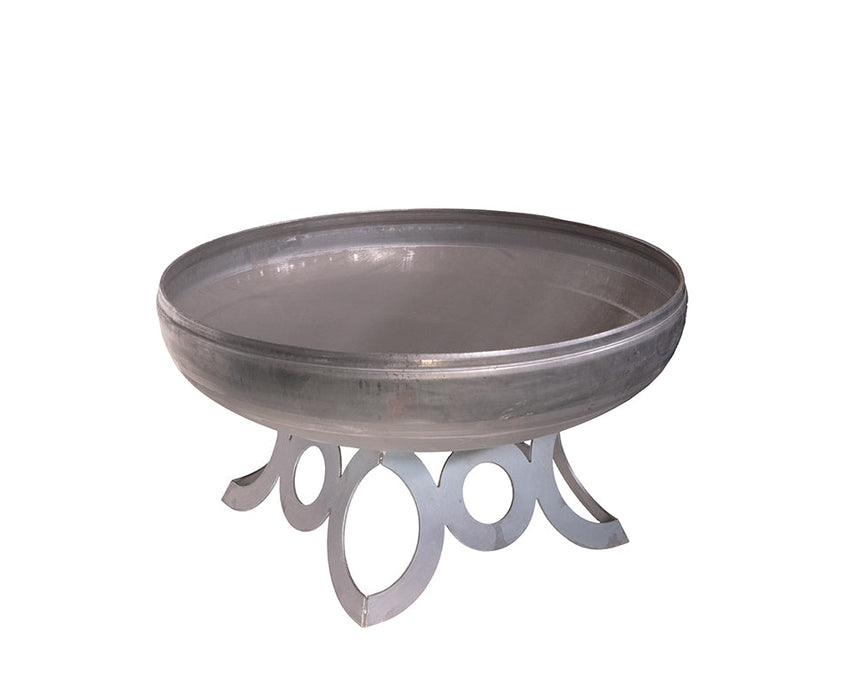 Ohio Flame OF30LTY_CR 30" Liberty Fire Pit with Circular Base - 30 x 30 x 16 in. - Natural Steel Finish