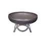 Ohio Flame OF42LTY_CB 42" Liberty Fire Pit with Curved Base - 42 x 42 x 22 in. - Natural Steel Finish