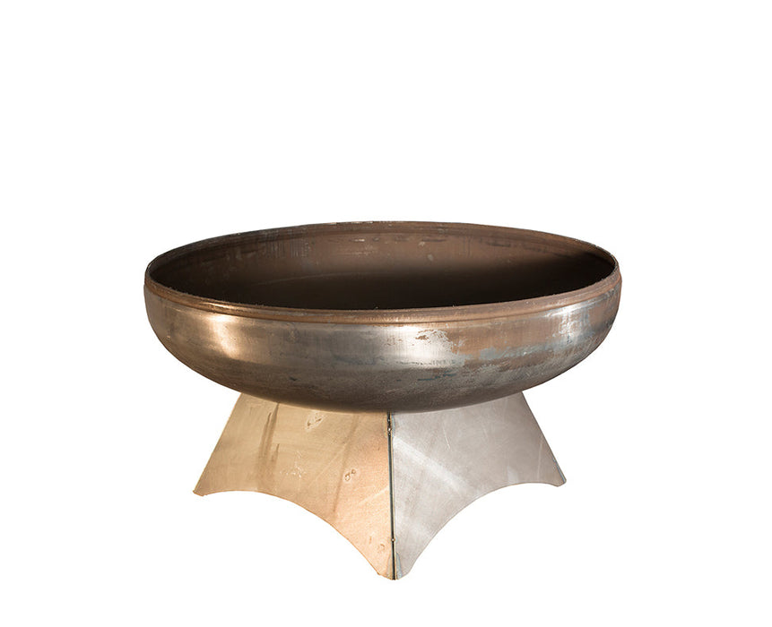 Ohio Flame OF42LTY_SB 42" Liberty Fire Pit with Standard Base - 42 x 42 x 22 in. - Natural Steel Finish