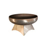 Ohio Flame OF42LTY_SB 42" Liberty Fire Pit with Standard Base - 42 x 42 x 22 in. - Natural Steel Finish